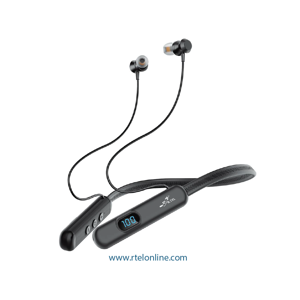 R.TEL RM-N16 Wireless Neckband, 5 Voice Change with LED Power Display Screen